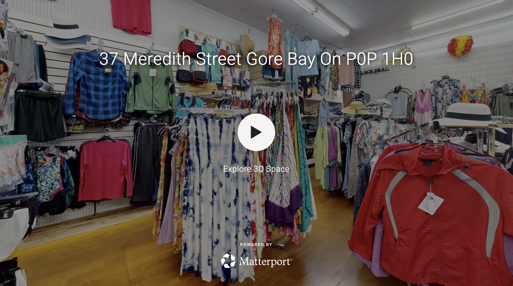 Great commercial opportunity on very visible corner lot on the main commercial street in downtown Gore Bay. 