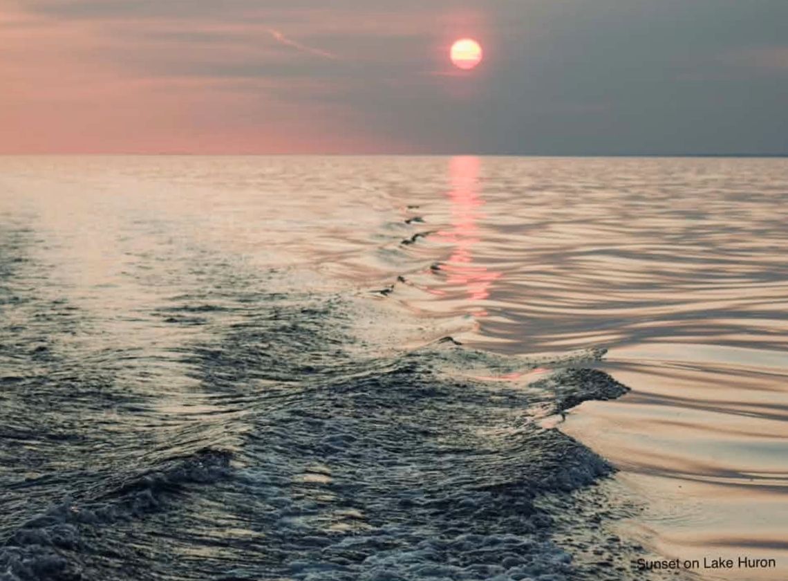 Life on the lake in a boat, taken by Marnie Newson